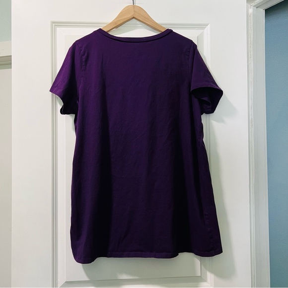 Torrid Women’s Purple Love Yourself Slim Fit Tee Size 2 (2X) 18-20 100% Cotton - Picture 5 of 6